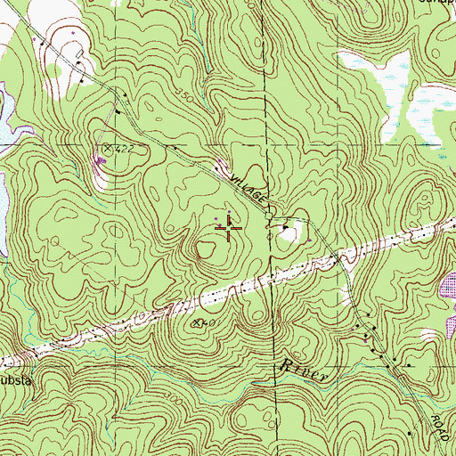 Topographic Map of King Hill, NH