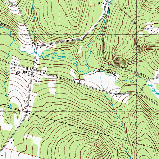 Topographic Map of King School, NH