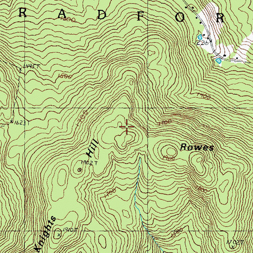 Topographic Map of Knights Hill, NH