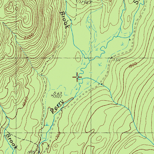 Topographic Map of Lamb Valley, NH
