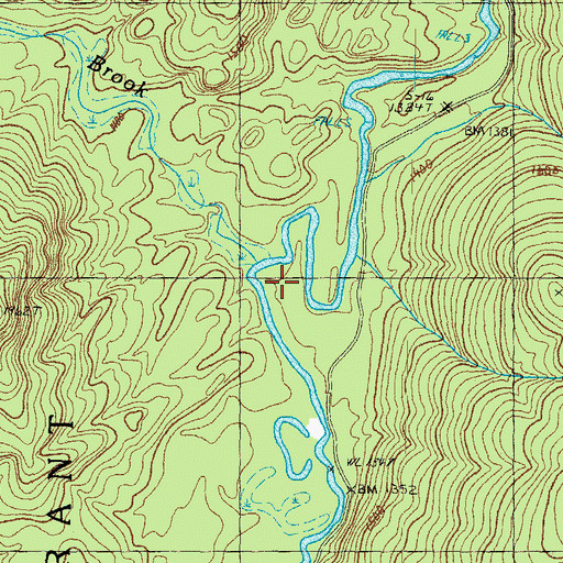 Topographic Map of Lamb Valley Brook, NH