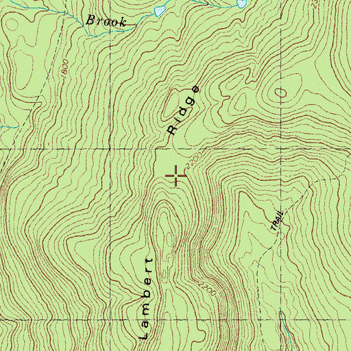 Topographic Map of Lambert Ridge, NH
