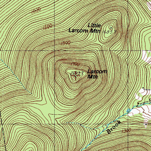 Topographic Map of Bow Lake Village, NH