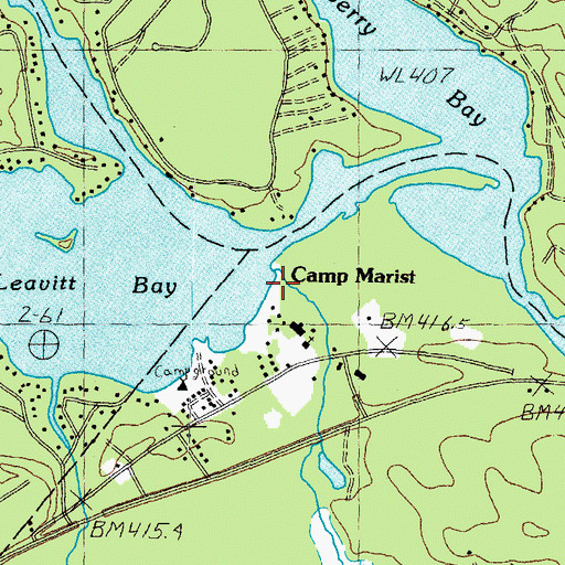Topographic Map of Leavitt Brook, NH