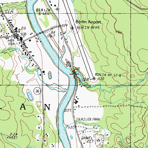 Topographic Map of Leavitt Stream, NH