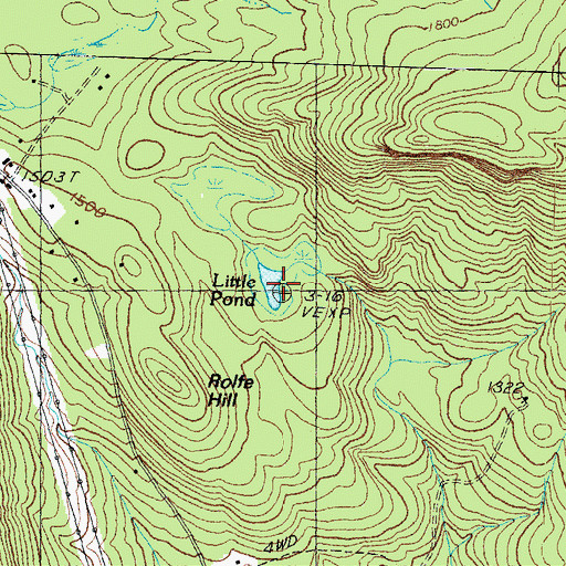 Topographic Map of Little Pond, NH