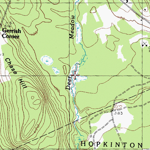 Topographic Map of Little Pond Brook, NH