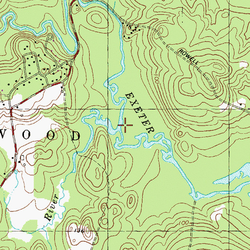 Topographic Map of Little River, NH