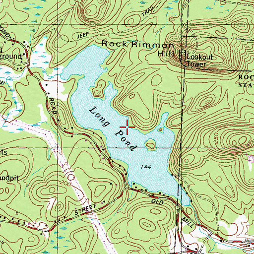 Topographic Map of Long Pond, NH
