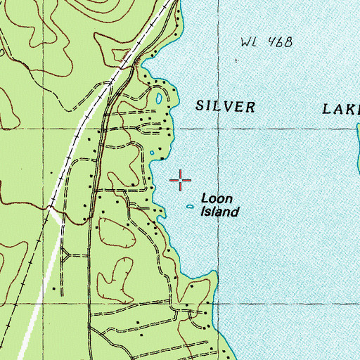 Topographic Map of Loon Island, NH