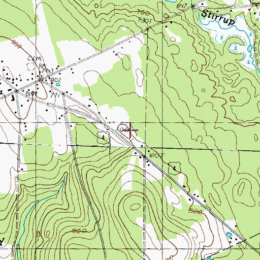 Topographic Map of Maplewood Cemetery, NH