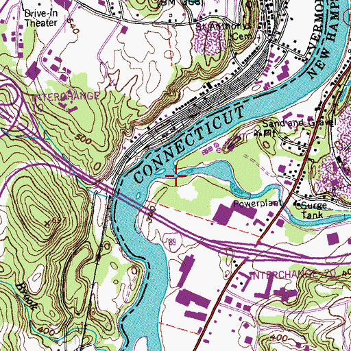 Topographic Map of Mascoma River, NH