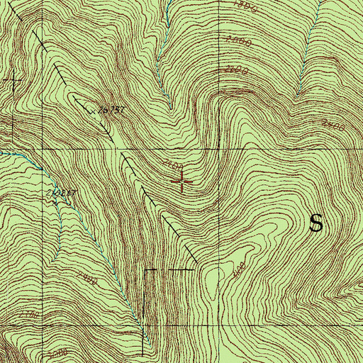 Topographic Map of McCordick Brook, NH