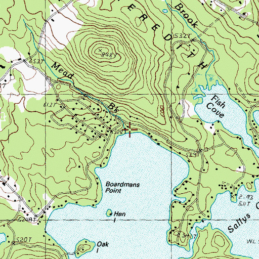 Topographic Map of Mead Brook, NH