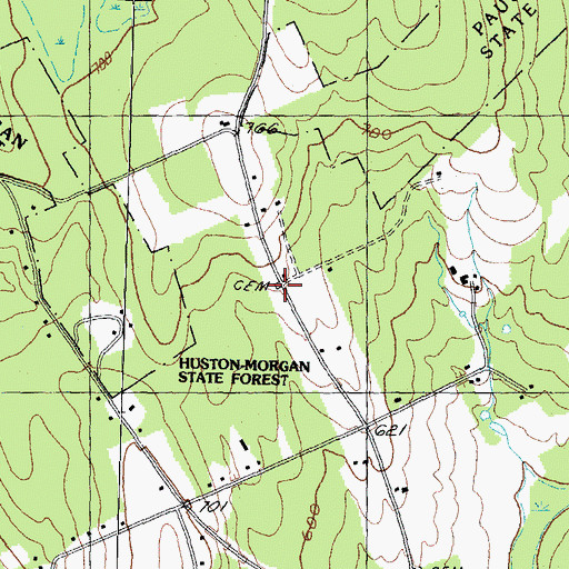Topographic Map of Mead Cemetery, NH