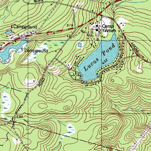 Topographic Map of Melrose Beach, NH
