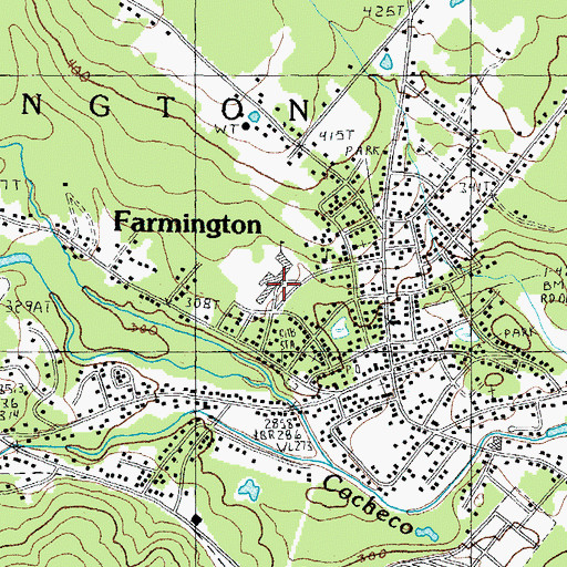 Topographic Map of Memorial Drive School, NH