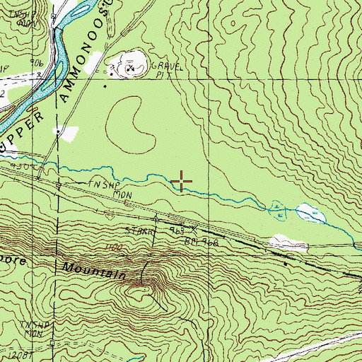 Topographic Map of Mile Swamp, NH