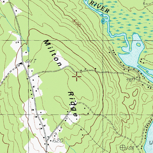 Topographic Map of Milton Ridge, NH