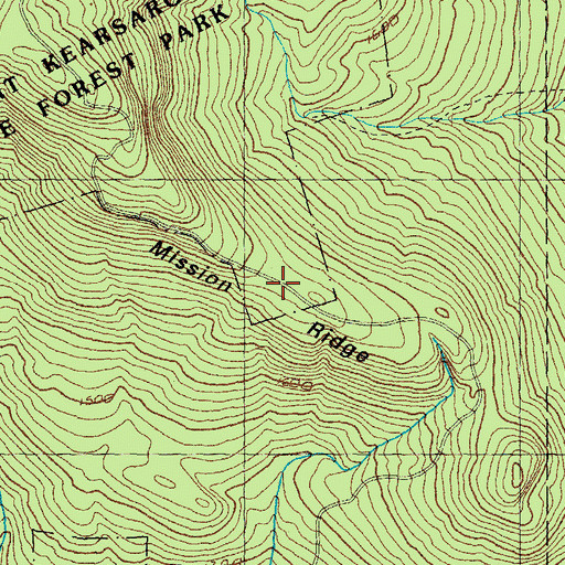 Topographic Map of Mission Ridge, NH