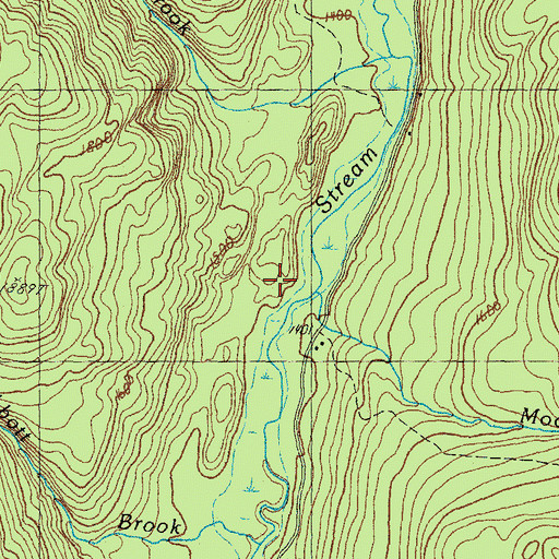 Topographic Map of Moose Brook, NH