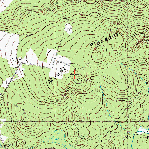 Topographic Map of Mount Pleasant, NH