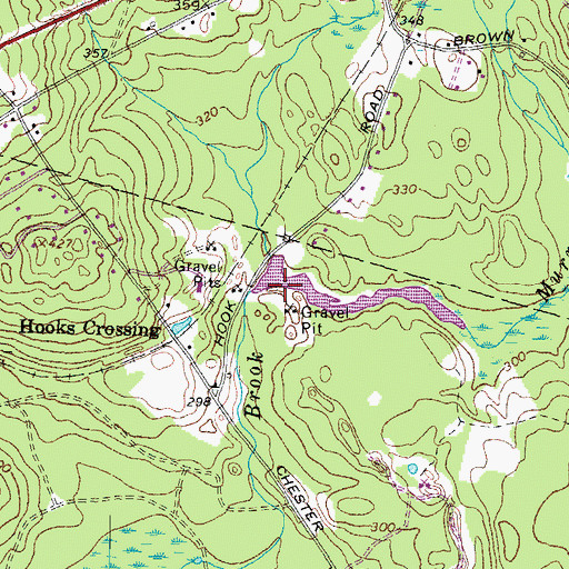 Topographic Map of Murray Mill Brook, NH