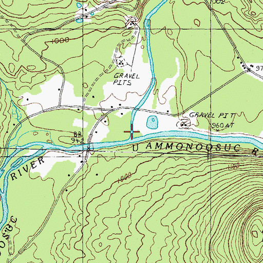 Topographic Map of Nash Stream, NH