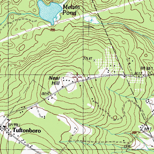 Topographic Map of Neal Hill, NH