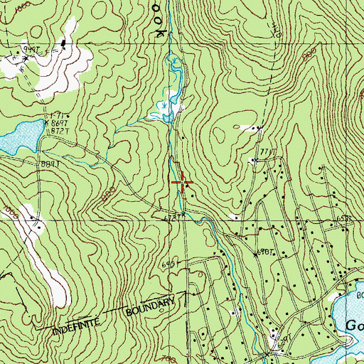 Topographic Map of Nelson Brook, NH