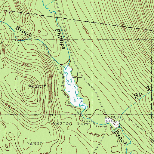 Topographic Map of Nelson Brook, NH