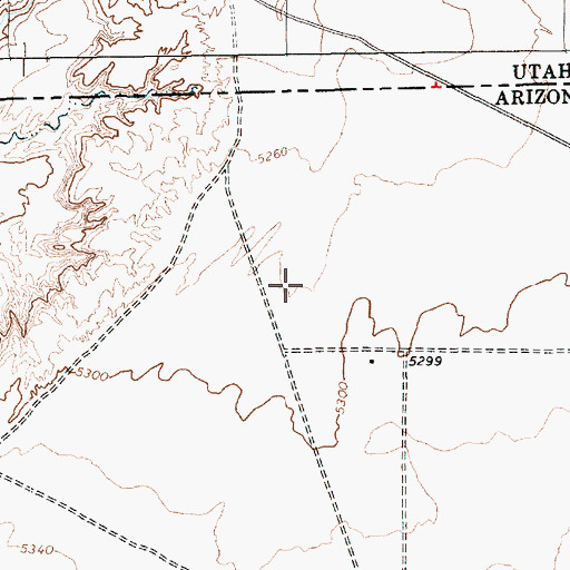 Topographic Map of Nokaito Bench, AZ