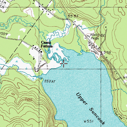 Topographic Map of Nighthawk Hollow Brook, NH