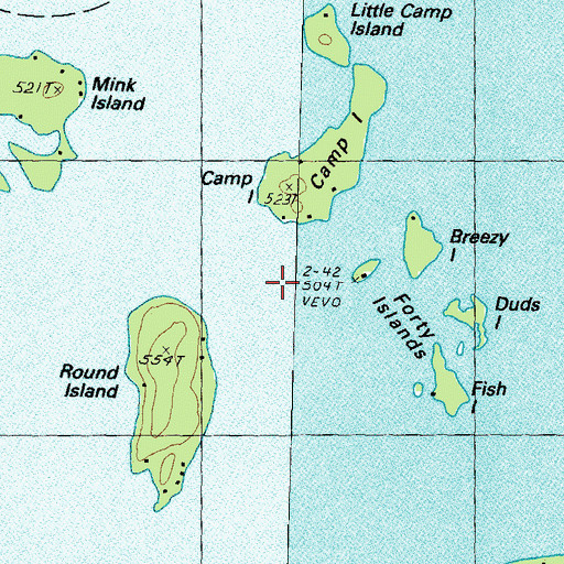 Topographic Map of Nipple Rock, NH