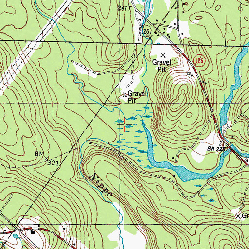 Topographic Map of Nippo Brook, NH