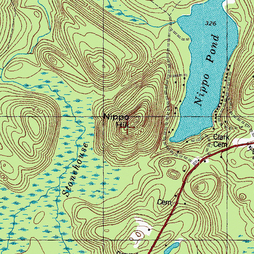 Topographic Map of Nippo Hill, NH