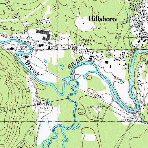 Topographic Map of North Branch River, NH