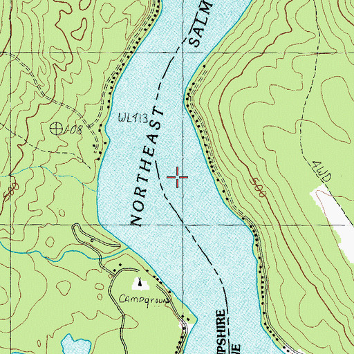 Topographic Map of Northeast Pond, NH