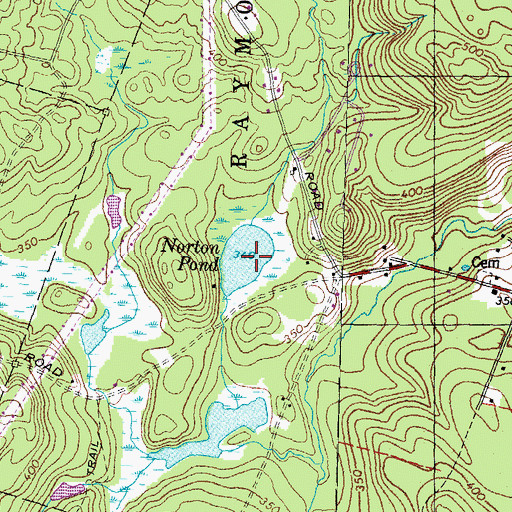 Topographic Map of Norton Pond, NH