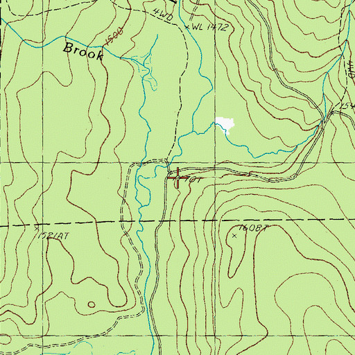 Topographic Map of Number Two Brook, NH