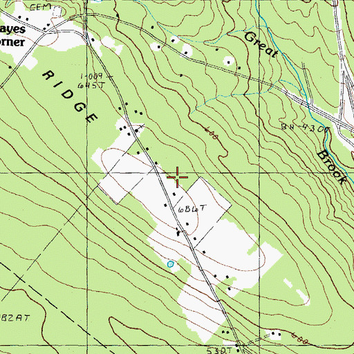 Topographic Map of Nute Ridge School, NH