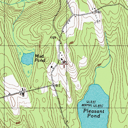 Topographic Map of Onaker School, NH