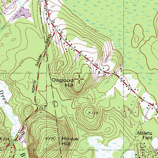 Topographic Map of Osgood Hill, NH