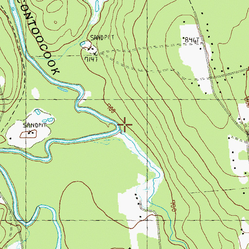 Topographic Map of Otter Brook, NH