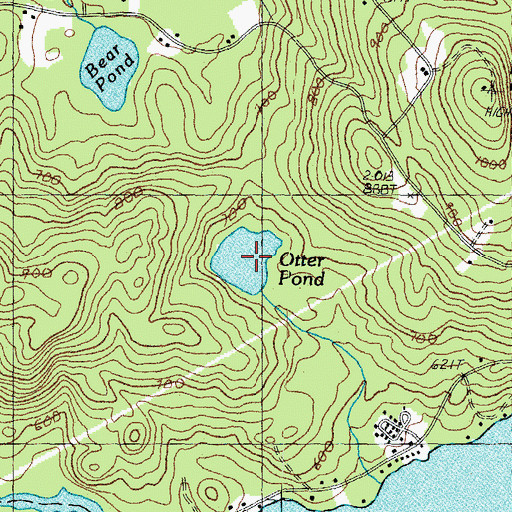 Topographic Map of Otter Pond, NH