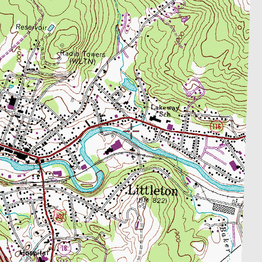 Topographic Map of Palmer Brook, NH