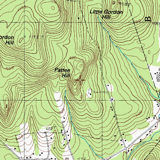 Topographic Map of Pattee Hill, NH