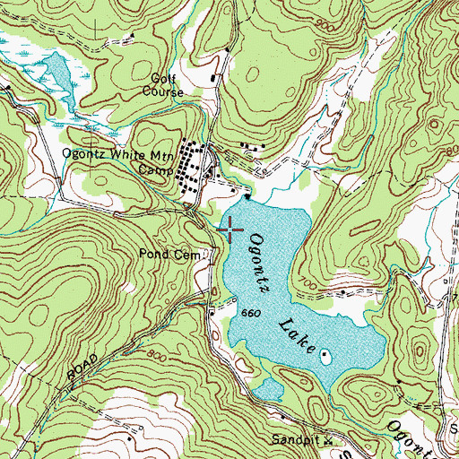 Topographic Map of Patten Brook, NH
