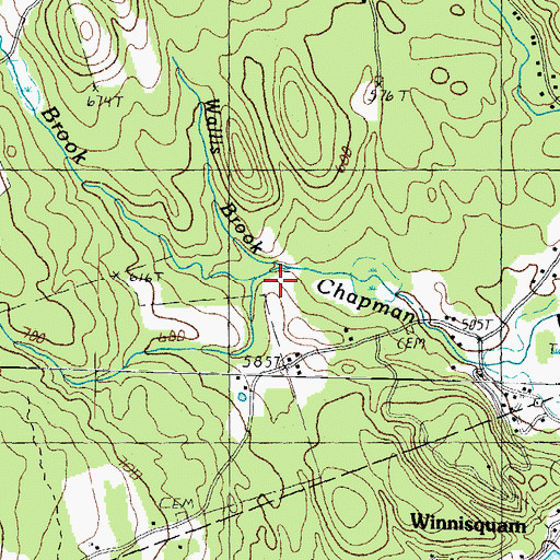 Topographic Map of Patterson Brook, NH