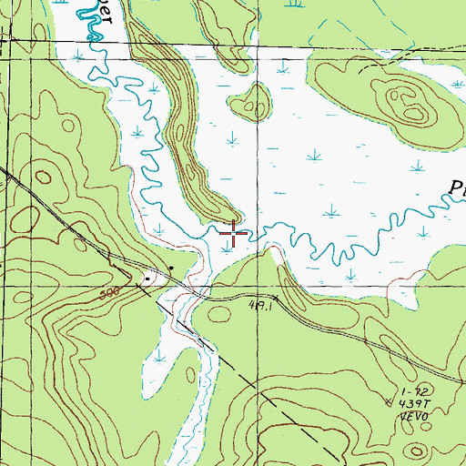 Topographic Map of Peavey Brook, NH